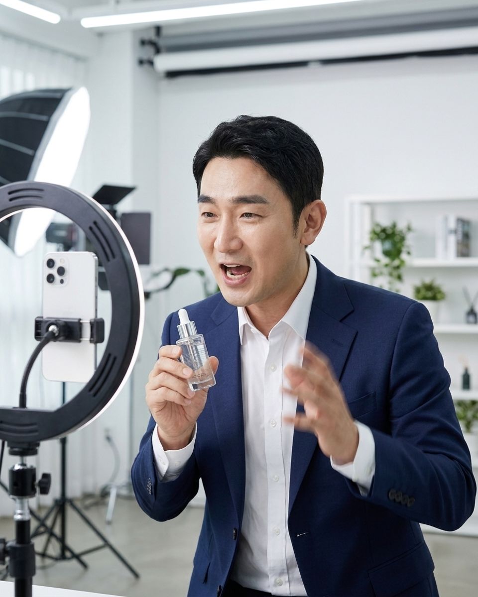 라이브 방송 장면